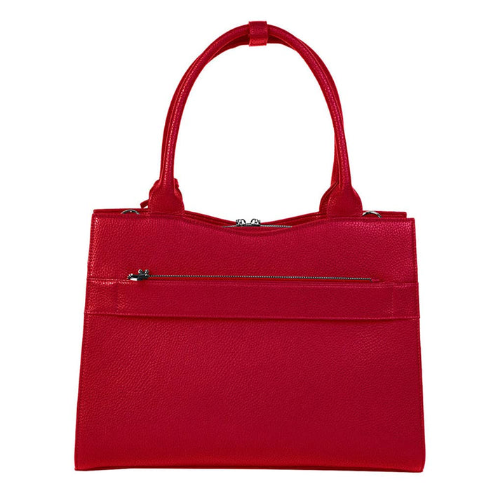 SOCHA Ladies Laptop Bag Cherry Red Midi 13.3 Inch Synthetic Leather Red 36 x 12 x 29 cm