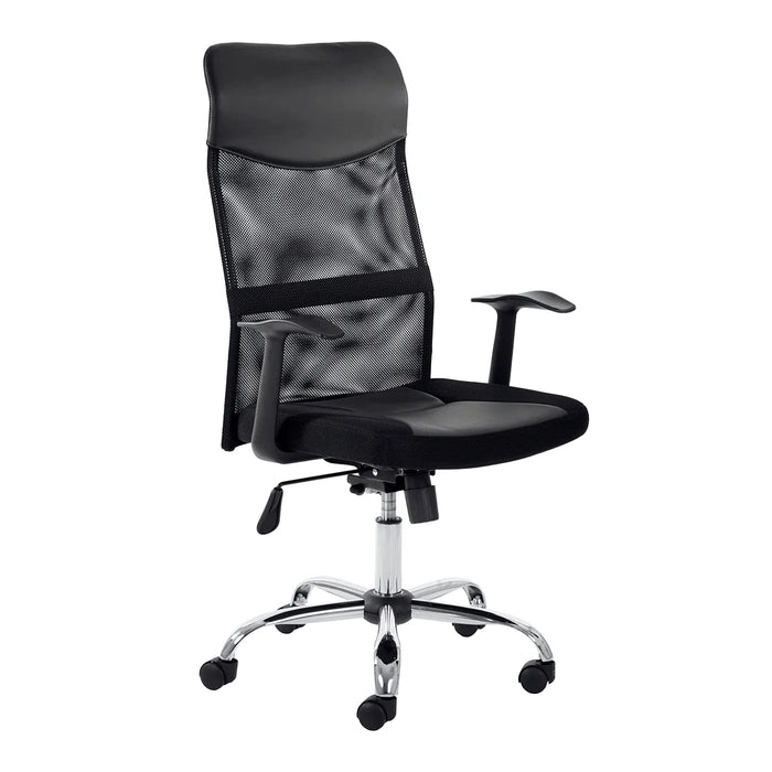 Dynamic Basic Tilt Executive Chair Fixed Arms Vegalite With Headrest High Back