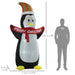 HOMCOM Christmas Penguin Inflatable Multicolour 75 x 243 cm