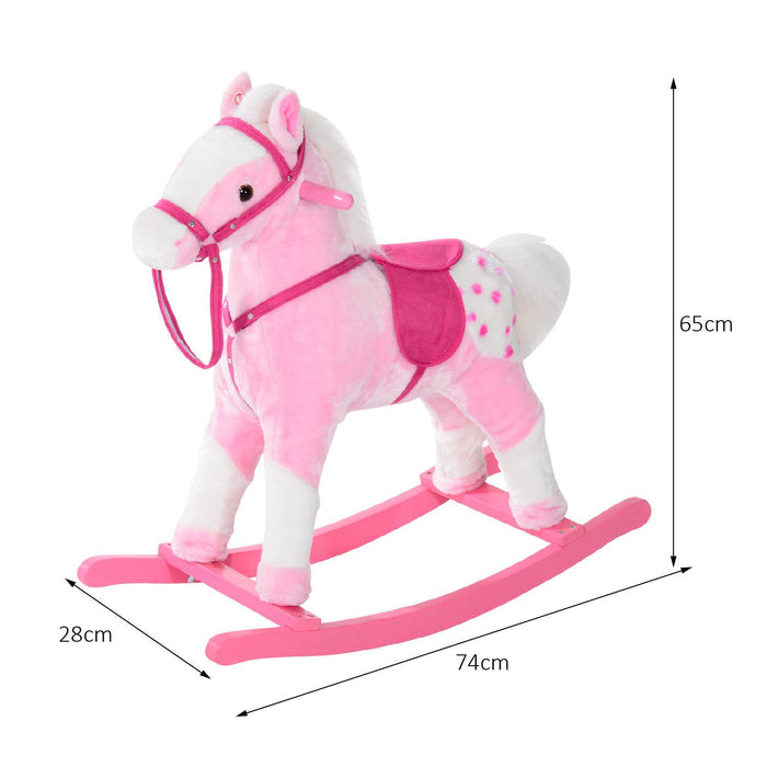 HOMCOM Rocking Horse 330-004PK Pink