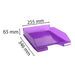 Exacompta Letter Tray Combo 2 Polystyrene Purple 25.5 x 34.7 x 6.5 cm