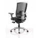 Dynamic Synchro Tilt Task Operator Chair Height Adjustable Arms Regent Black Back, Myrrh Green Seat Without Headrest High Back