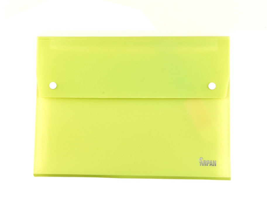 ARPAN A4 Expanding File Folder ST-9601 Light Green Plastic 24 x 33 x 2 cm