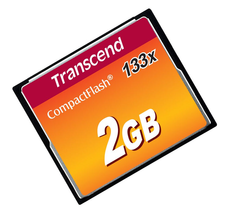 Transcend - Flash memory card - 2 GB - 133x - CompactFlash