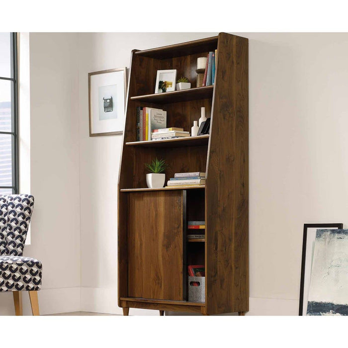 Hampstead Park Wide Bookcase W760 x D396 x H1788mm Walnut - 5420282