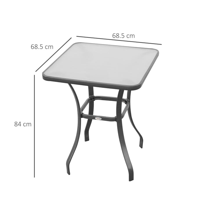 OutSunny Patio Table 84B-035 Metal