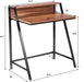 NEO Non Height Adjustable Desk Rectangular DESK-2TIER-WOOD Oak Steel and Wood Black 840 (W) x 450 (D) x 850 (H) mm