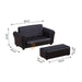 HOMCOM Kids Sofa Black 410 x 83 mm