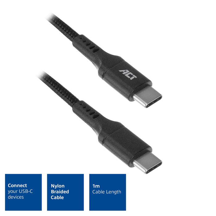 ACT Usb 2.0 Cable AC3096 Black 1 m