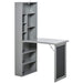 HOMCOM Desk with Shelves Grey 510 x 1,530 mm