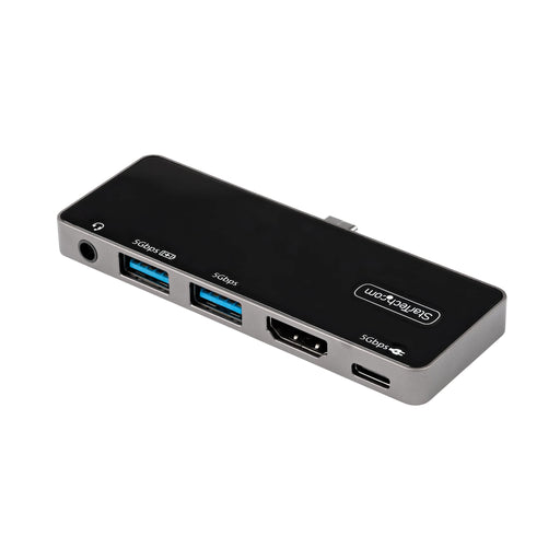 StarTech.com USB-C to 4K 60Hz HDMI 2.0 100W Power Delivery Pass-Through Charging 3-Port USB 3.0 Hub