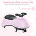 HOMCOM Ride on Wiggle Car with LED Flashing Wheels Pink,Black