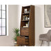 Hampstead Park Narrow Bookcase W500 x D396 x H1788mm Walnut  - 5420283