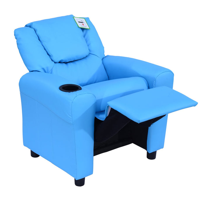 HOMCOM Kids Sofa Blue 690 x 62 mm