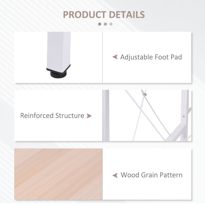 HOMCOM L Shaped Desk White 1,500 x 760 mm