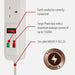 brennenstuhl 4-Way Extension Lead UK with Surge Protection and Neon Indicator 2m White