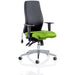 Dynamic Independent Seat & Back Posture Chair Height Adjustable Arms Onyx Ergo Myrrh Green Seat Without Headrest High Back