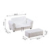 HOMCOM Kids Sofa White 410 x 83 mm