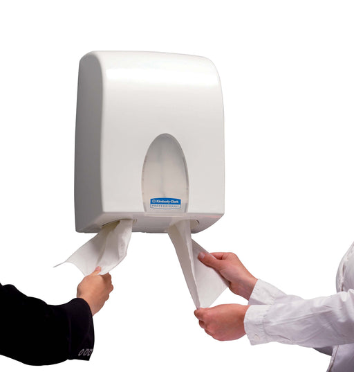 Kimberly-Clark Professional Dual Folded Hand Towel Dispenser 9962 Plastic White Wall Mountable 29.5 x 41.8 x 26.1 cm