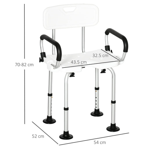 HOMCOM Stool 713-117V00WT 540 x 520 x 820 mm