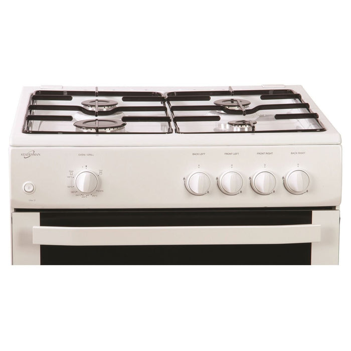 Statesman Gas Cooker Single Cavity MAXI60GSF 2200W White