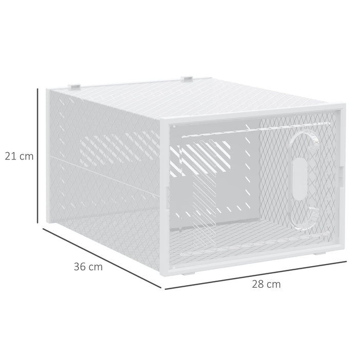 HOMCOM Cabinet PP Clear 28 x 36 x 21 cm