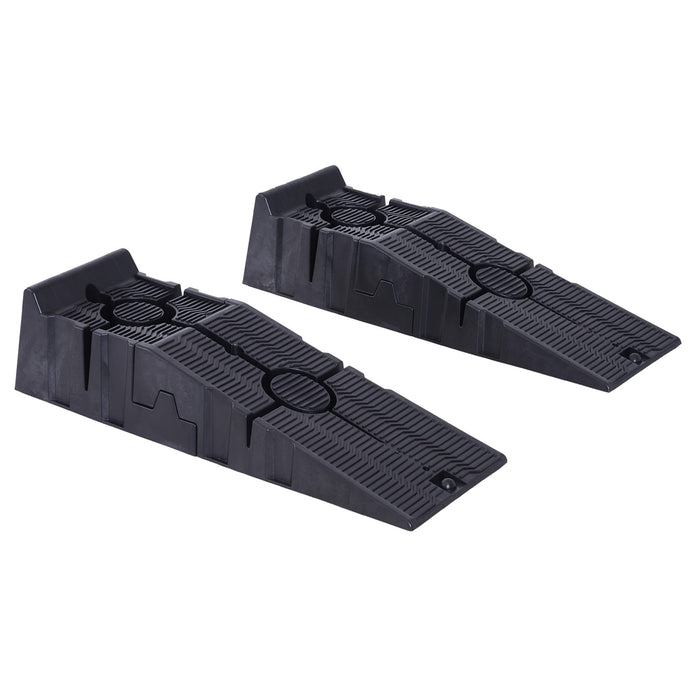 DURHAND Car Ramp Plastic Black Pack of 2