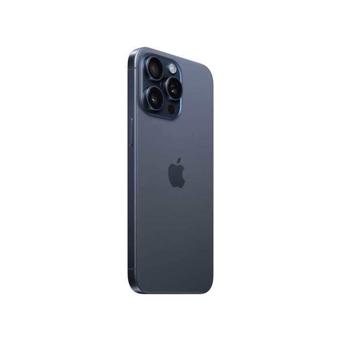 Apple iPhone 15 Pro Max - 5G smartphone - dual-SIM / Internal Memory 512 GB - OLED display - 6.7" - 2796 x 1290 pixels (120 Hz) - 3x rear cameras 48 MP, 12 MP, 12 MP - front camera 12 MP - blue titanium