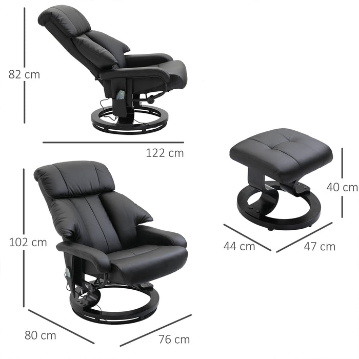 HOMCOM Massage Chair 700-140BK Black