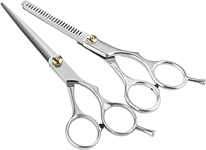 2pcs Barber Scissor Hair Cutting Set Hair Cutting Thinning Scissors Shears Hairdressing Set