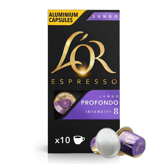 L'OR Espresso Lungo Profondo Coffee Capsules Pack of 10