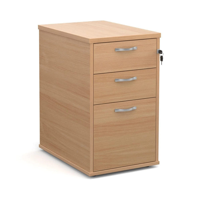 Dams International Pedestal with 3 Lockable Drawers MFC 426 x 600 x 725mm White