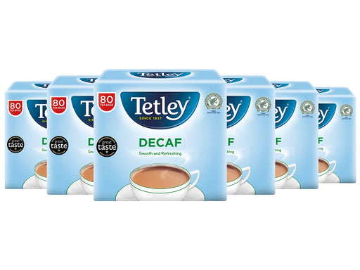 Tetley Decaffeinated Tea Black Tea 3.35 g Pack of 80