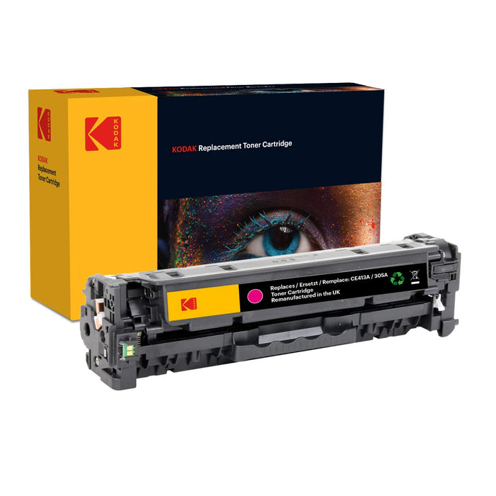 Kodak Remanufactured Toner Cartridge Compatible with HP 413A Magenta