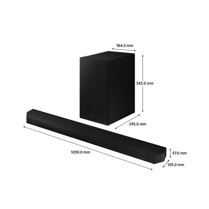 Samsung Q-Symphony Q600B 3.1.2 Channel Cinematic Dolby Atmos And DTS:X Soundbar With Subwoofer