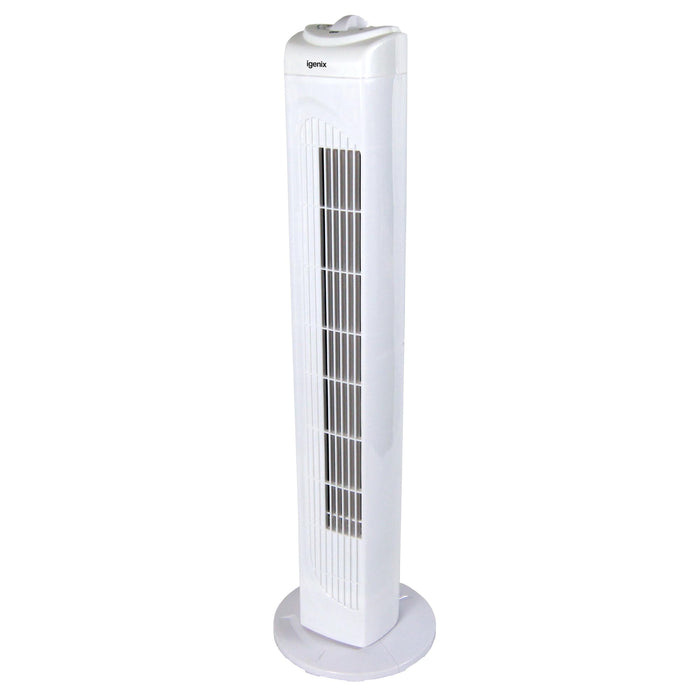 igenix Tower Fan 45 W 29 inch White 1 Speed Settings