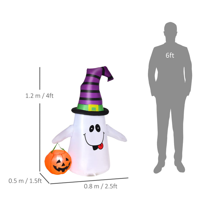 HOMCOM Inflatable Halloween Decoration 844-314V70 Multicolour 80 x 500 x 120 (W x D x H)