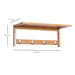 HOMCOM Bamboo Shelf 831-198 Bamboo Brown 170 mm x 500 mm x 200 mm