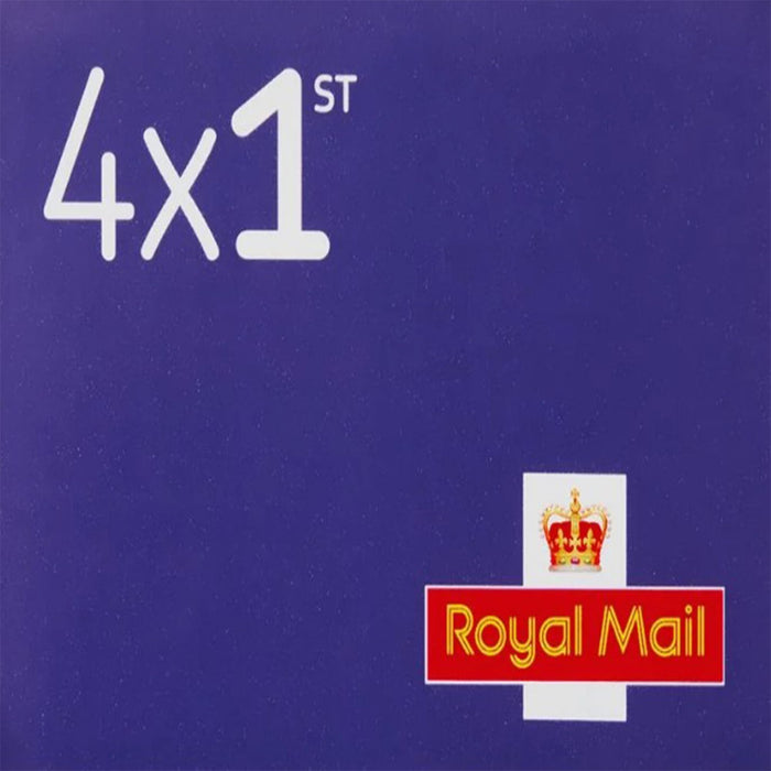 Royal Mail Postage Stamps 1st Class UK Self Adhesive Pack of 4