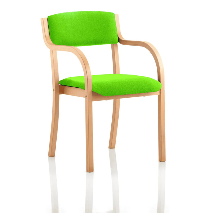 Dynamic Visitor Chair Madrid Seat Myrrh Green Without Arms Fabric