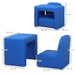 HOMCOM Kids Sofa Blue 380 x 48 mm