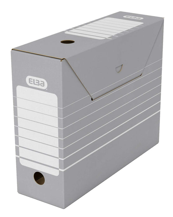 ELBA Tric Archive Box 100552039 A4 Grey 9.5 (W) x 26.5 (D) x 34 (H) cm cardboard Pack of 50