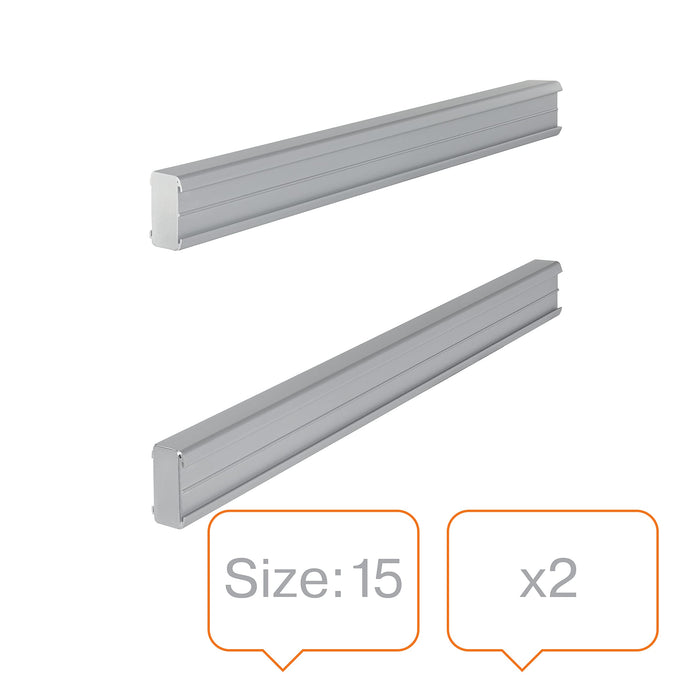 Planning Board T-Card Support Panel for Index 15 Grey 48.1 x 1.3 cm