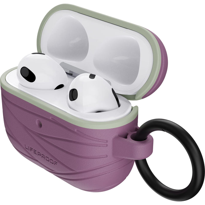 LifeProof Eco-Friendly - Case for wireless earphones - 75% ocean-based recycled plastic - sea urchin (lavender/green) - for Apple AirPods (3rd generation)