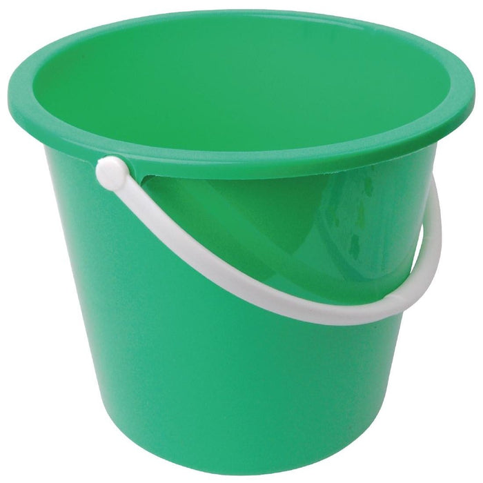 ValueX Plastic Bucket 10 Litre With Handle Green - 0907086