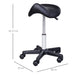 HOMCOM Spa Salon Stool Height Adjustable Black