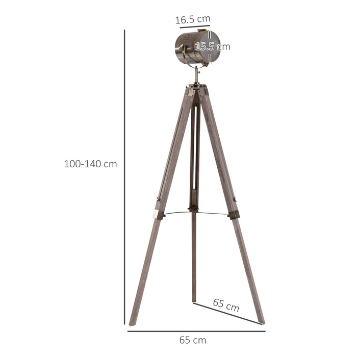 HOMCOM Floor Lamp Bronze 650 x 650 x 1,400 mm