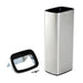 HOMCOM Trash Can 430 Stainless Steel Silver 25 x 84 cm