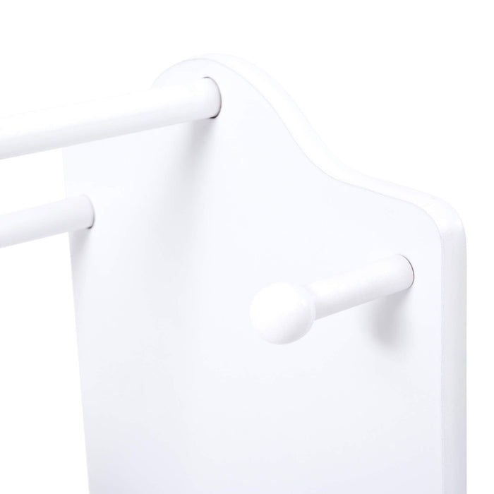 Liberty House Toys Hanging Rail TF4917 Medium-density fibreboard, acrylic, fabric 3+ 610 (W) x 300 (D) x 710 (H) mm White