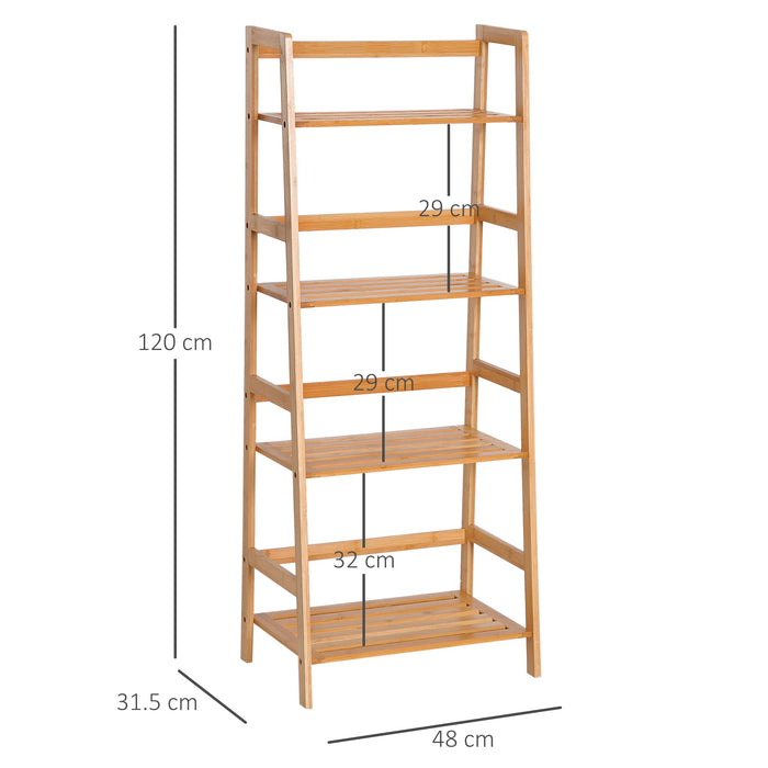 HOMCOM Bookcase 1190 x 300 x 300 mm Brown